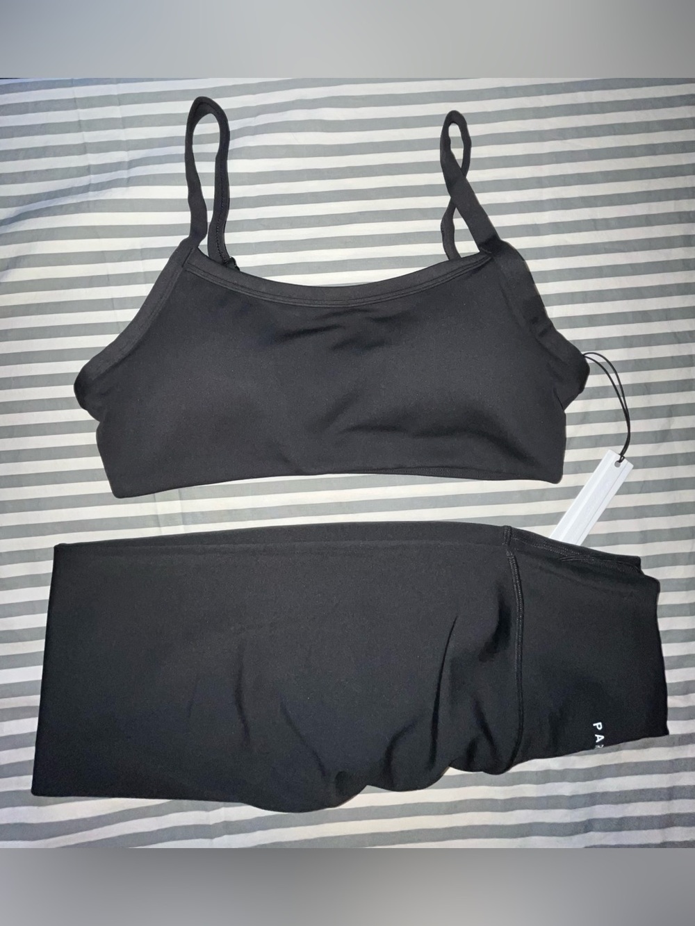 Paragon Fitwear Reluna Sculptseam Plus Legging + Multifit Bra in Black Size M